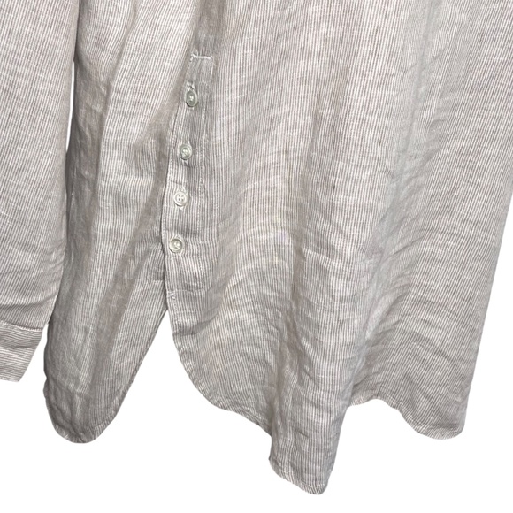J McLaughlin Fallon Tunic Top Small Linen Popover Relaxed Breathable Minimalist - Picture 5 of 9